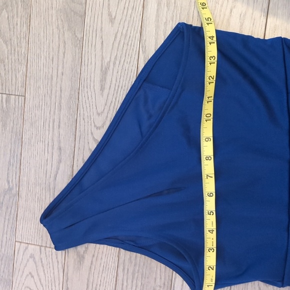 Women's Elegant Blue One-Shoulder Midi Dress - Size Small BNWOT - Picture 6 of 6